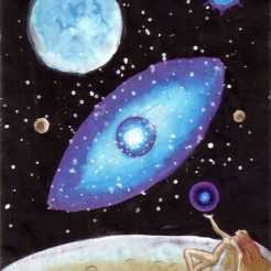 Eva cosmica pictura din anul 2001