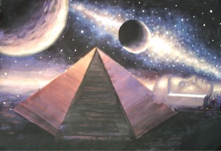Piramida si sfinxul din zona Cydonia de pe Marte