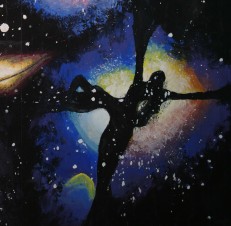 Nebuloasa, detaliu dintr-o pictura de pe vremea cand aveam 15 ani