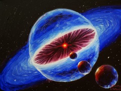 sistem-solar-in-formare-si-planete-pictura-acrilice-pe-panza-solar-system-and-planets-space-painting