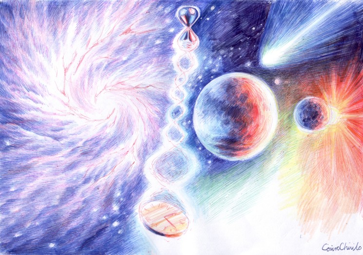 timp-spatiu-viata-in-univers-desen-time-space-life-in-the-universe-drawing